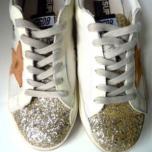 Golden Goose Superstar GGDB toe glitter gym shoes sneakers 39